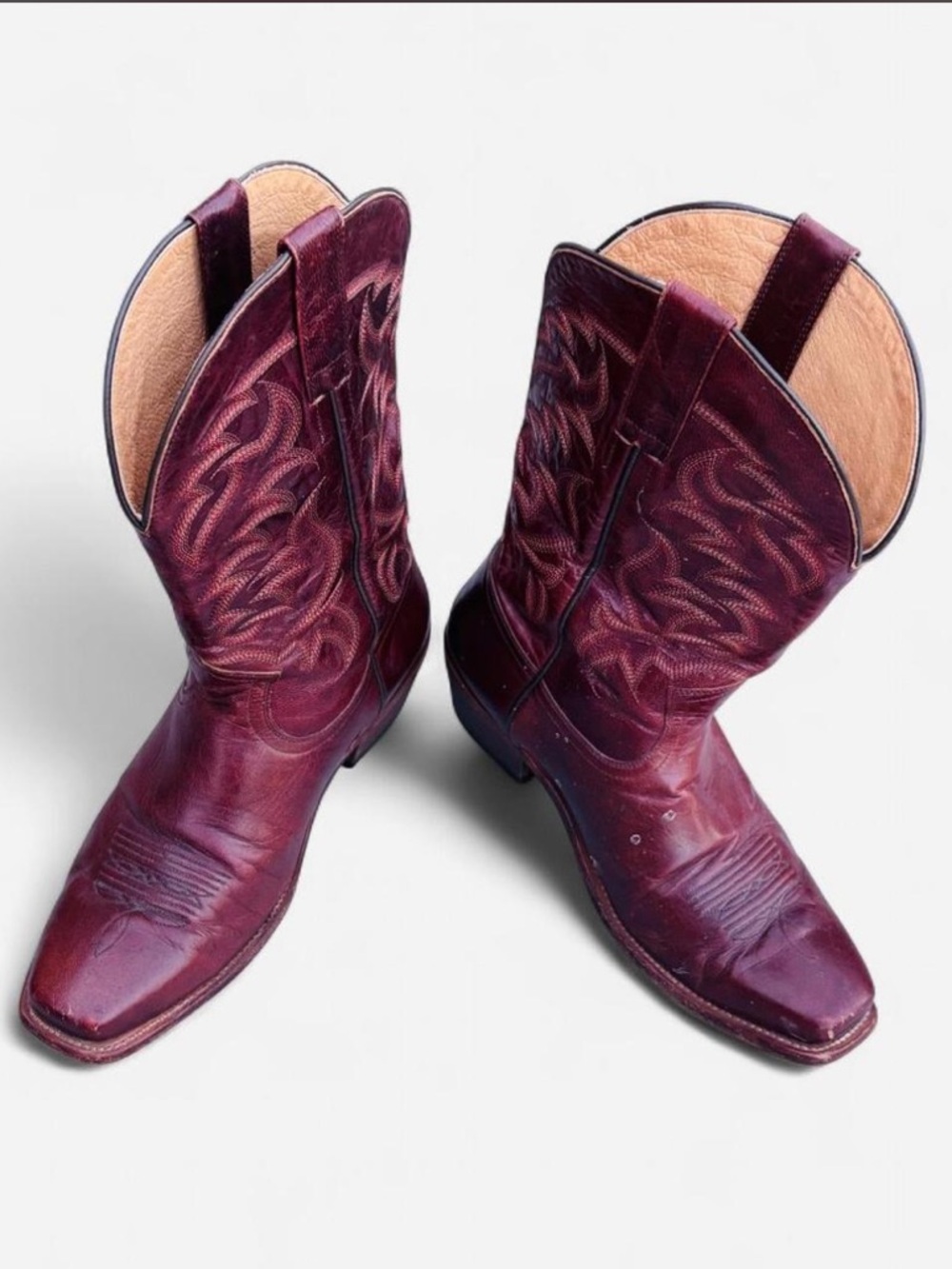 Laredo Cowboy Boots Mens 10EE
Leather Square Toe Western